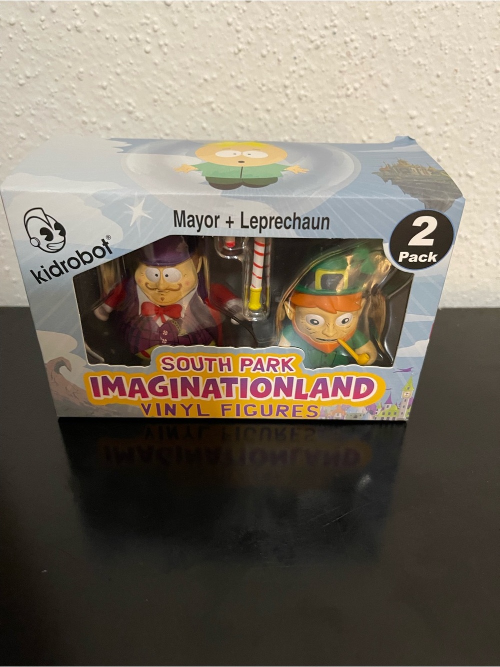 Kidrobot South Park Imaginationland Mayor and Leprechaun 3" Vinyl Figures NIB